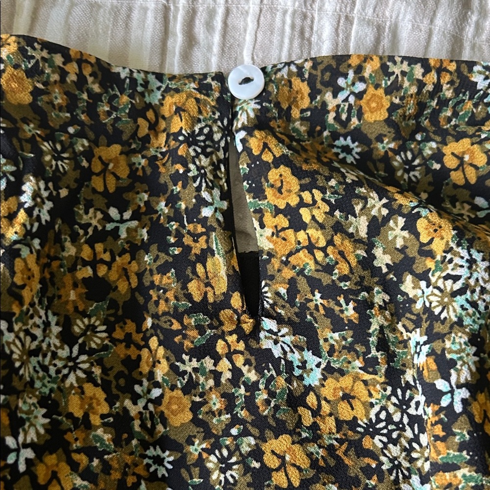 Baltic Born Black and Gold Floral Dress - Picture 4 of 5